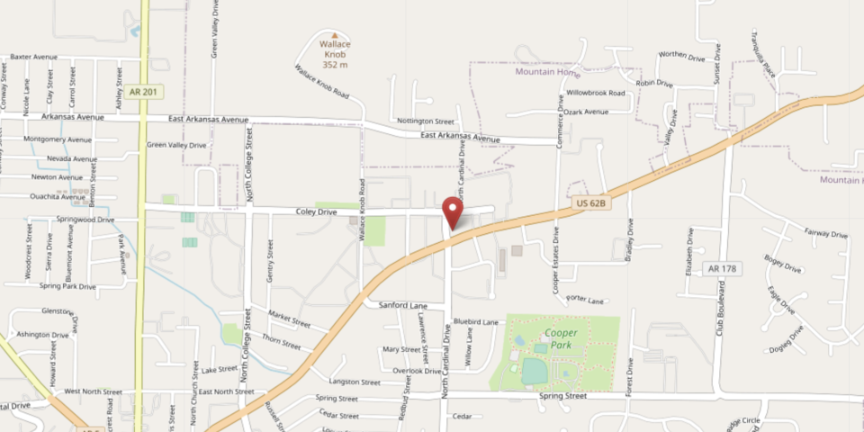 Map of Mountain Home office location